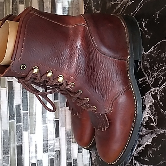 Avonote oil resistant Hyperlon lace up work cowboy 🤠 boots 👢 - Picture 3 of 5